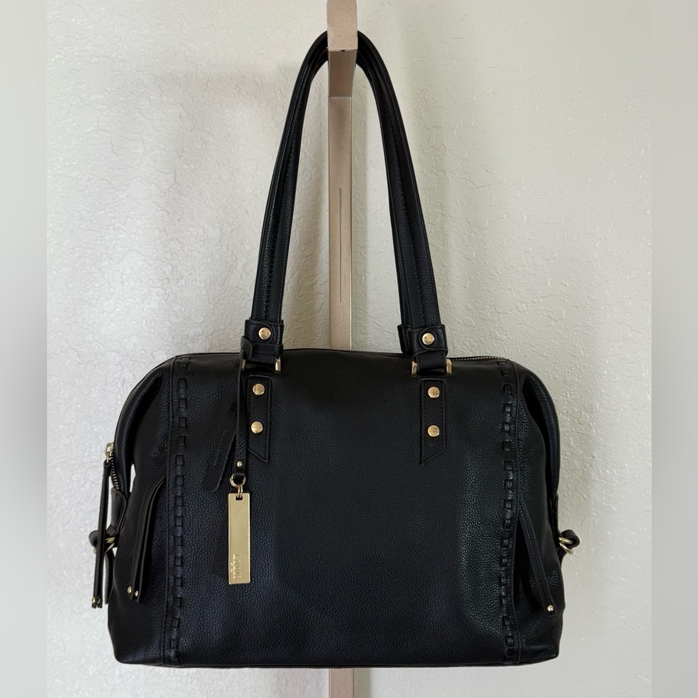 Lodis San Tropez Leather Handbag with Gold Hardware + Wallet